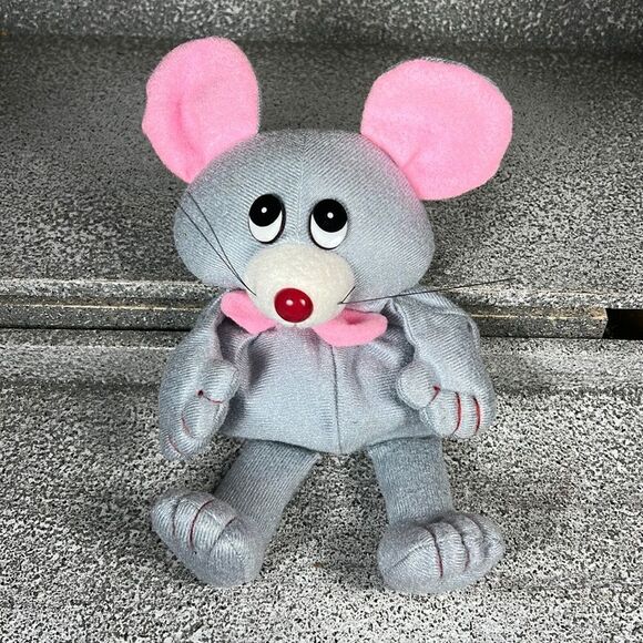 Vintage 1968 America Wego Plush Mouse Stuffed Animal - Picture 1 of 5